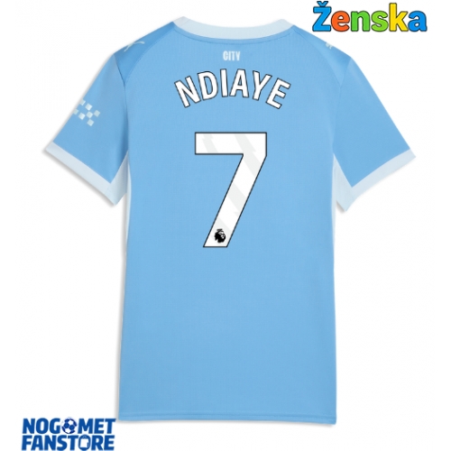 Manchester City Iliman Ndiaye #7 Domaci Dres za Ženska 2026-27 Kratak Rukav